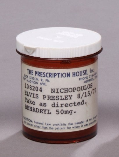 Elvis Presley prescription bottle