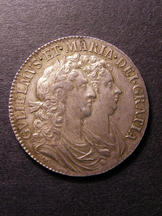 Halfcrown William and Mary 1689