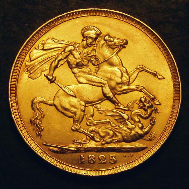Gold Sovereign George IV 1825