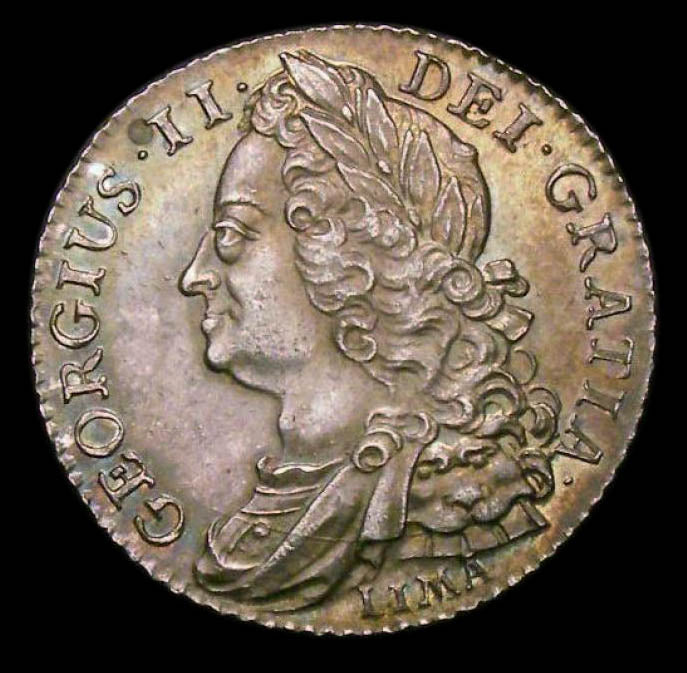 Shilling George II 1745
