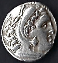 Macedon Alexander The Great posthumous issue AR 1dr Kolophos. Good very fine