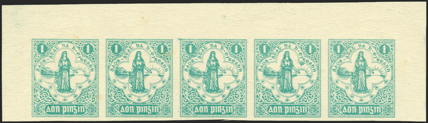 IRELAND 1922 Pictorial Printing Machine Co. 1d essay