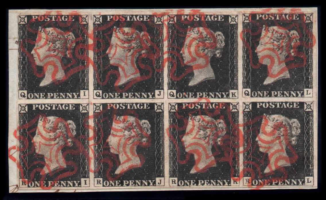 Great Britain 1840 1d black plate 2, SG2