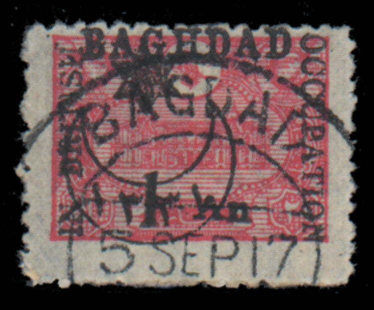 Iraq - Baghdad 1917 1a on 20pa rose, SG14