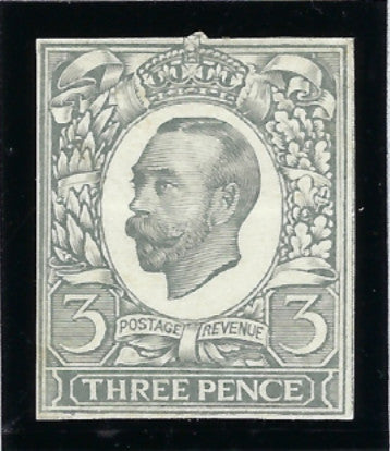 Great Britain 1911 1½d Engraver's sketch die (Die 2 Head)