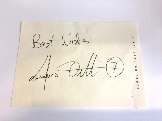 Frankie Dettori autograph