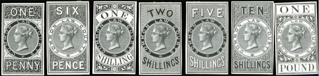 Great Britain 1865 1d-£1 Common Law Courts