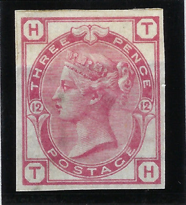 Great Britain 1873 3d rose, plate 11 imprimatur, SG143var