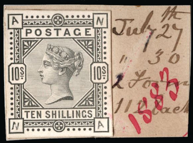 Great Britain 1883 10s die proof.