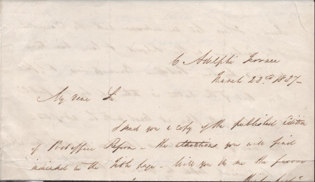 Great Britain Rowland Hill Plan for Postal Reform