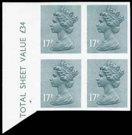 Great Britain Queen Elizabeth II 1983 17p grey-blue