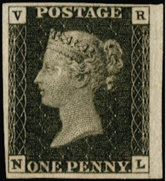 Great Britain 1840 1d black (VR official), SGV1var
