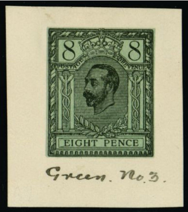 Great Britain 1910 8d Hentschel colour essay