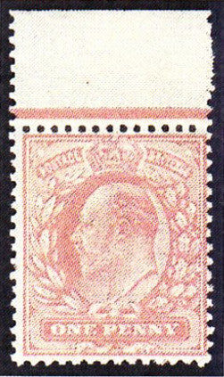 Great Britain 1906 1d colour trial - SG219var