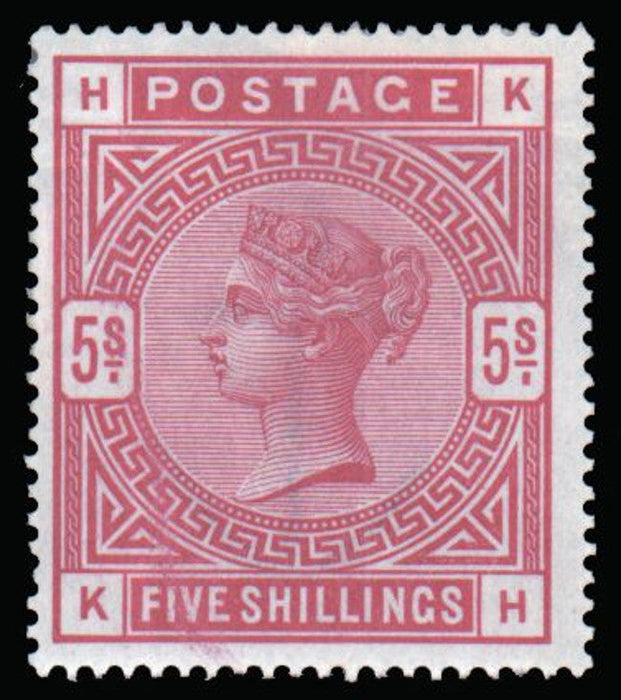 Great Britain 1884 Queen Victoria Surface Printed 5s rose, SG180