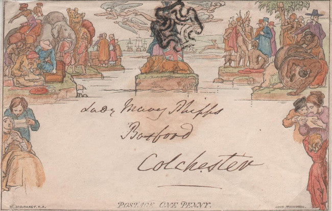 Great Britain 1840 1d Mulready envelope, SG ME2