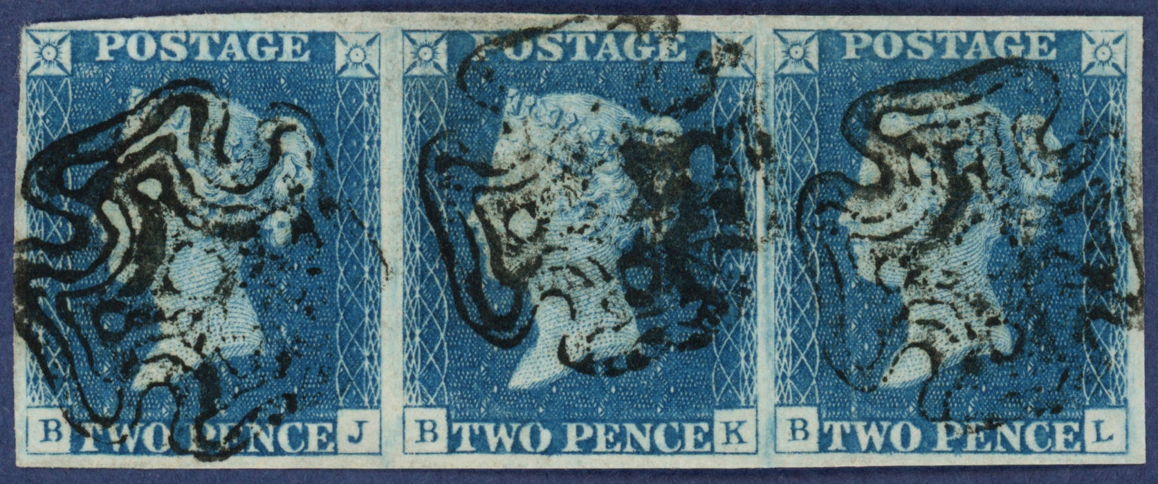 Great Britain 1840 2d blue Plate 1, SG5