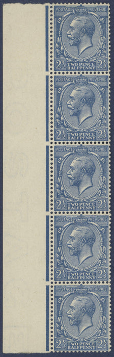 Great Britain 1912 2½d pale blue variety, SG372var