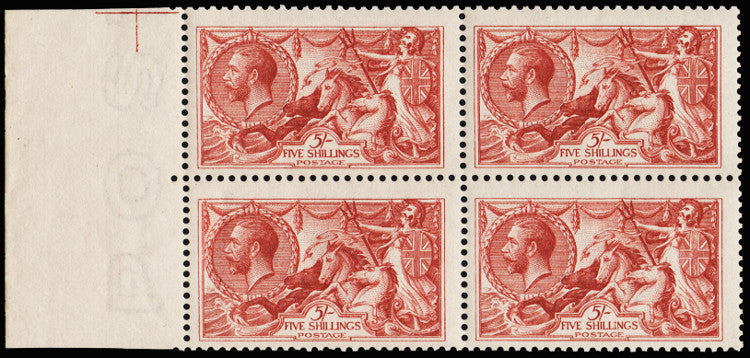 Great Britain 1913 King George V 5s Rose carmine, SG401