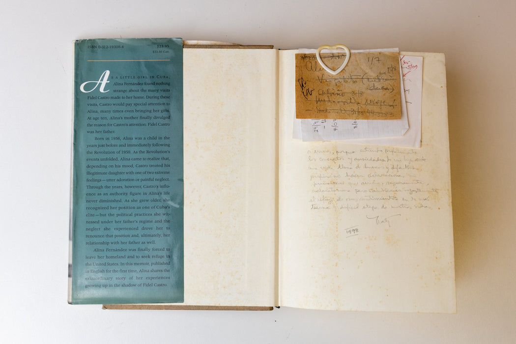 Natty Revuelta Clews’ personally annotated copy of the book Castro’s Daughter