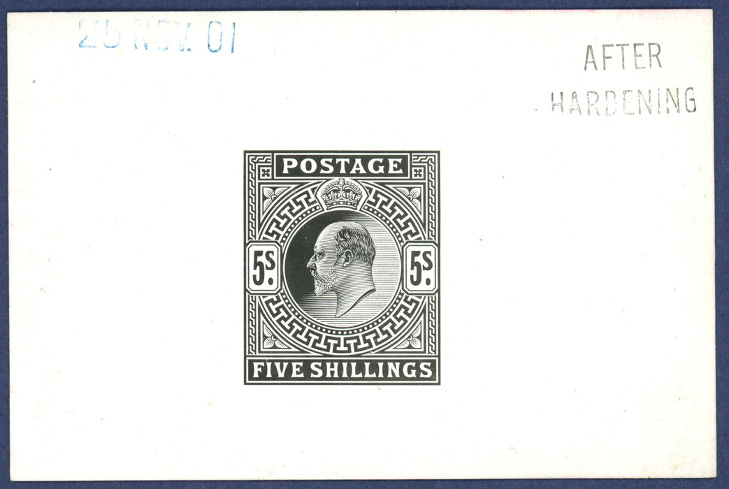 Great Britain 1901 5s die proof, SG263var.