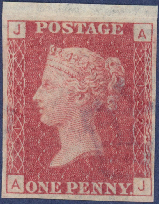 Great Britain 1868 1d rose red Plate 22 imprimatur, SG43var
