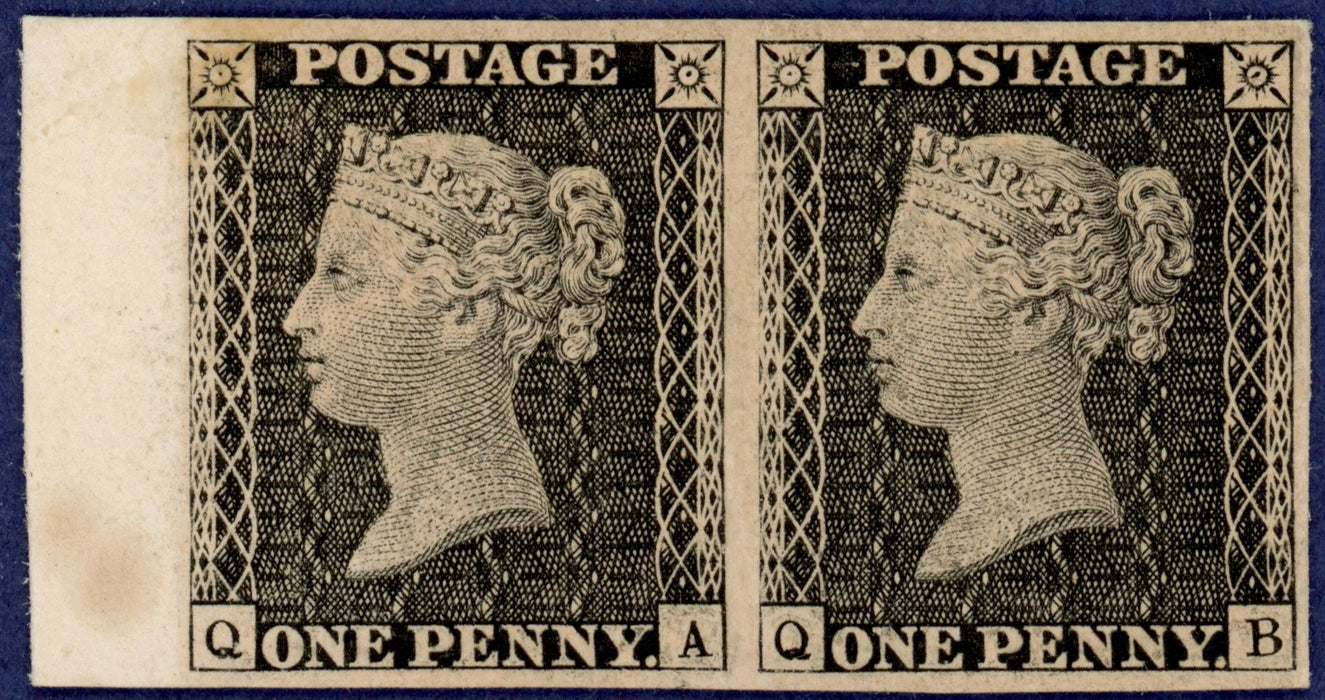 Great Britain 1872 1d black South Kensington Exhibition Proof Plate 27, SGDP36