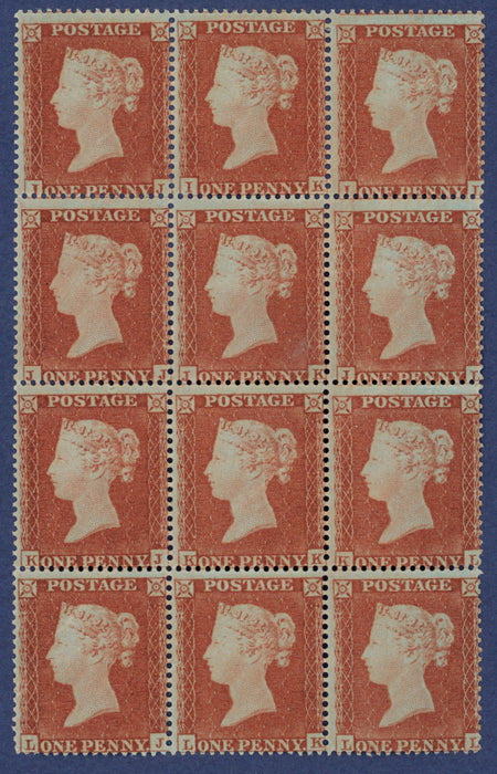 Great Britain 1854 1d red brown Plate 173, SG17