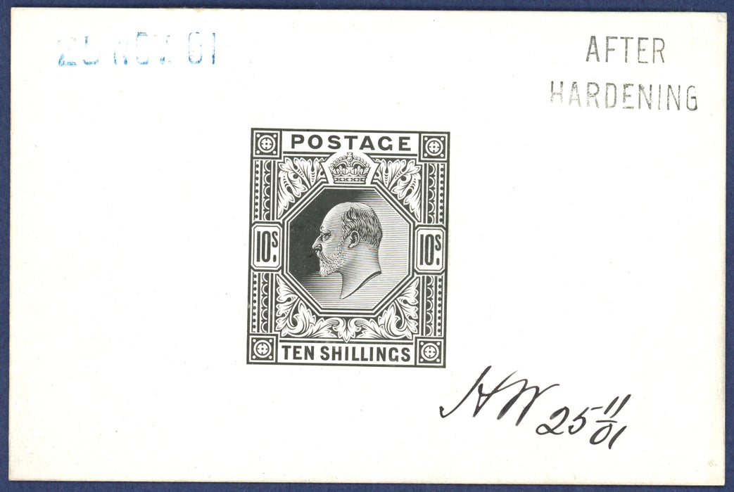 Great Britain 1901 10s die proof, SG265var