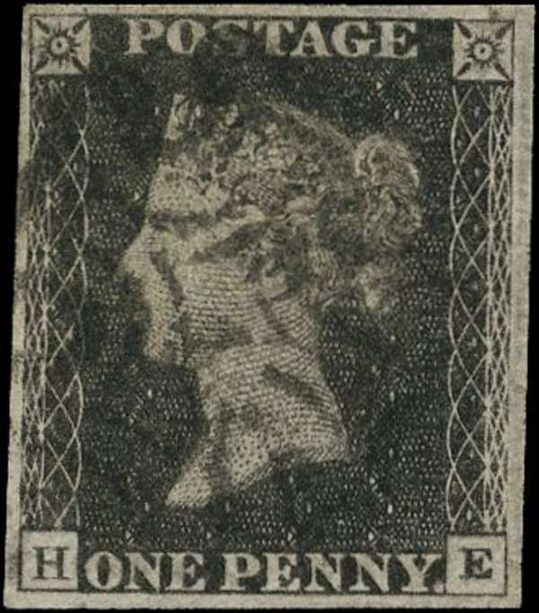 Great Britain 1840 1d black, Plate 11, SG2