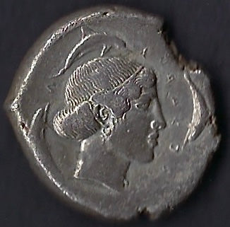 Sicily, Syracuse AR 4dr 450-445bc. Good very fine.