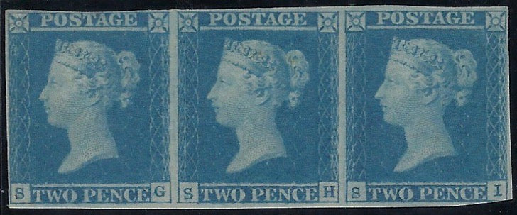 Great Britain 1841 2d Pale blue Plate 3, SG13