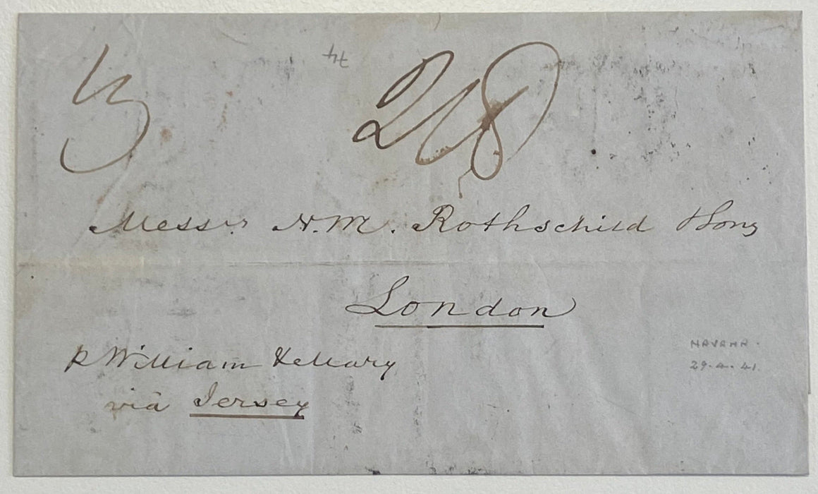 Great Britain 1841 Guernsey Ship Letter
