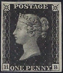 Great Britain 1840 1d Black Plate 6, SG2