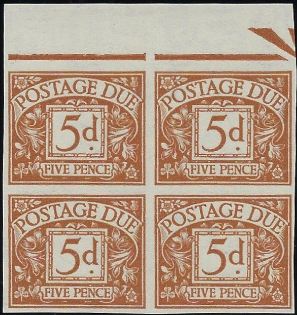 Great Britain 1936 5d Postage Due. SGD24 var