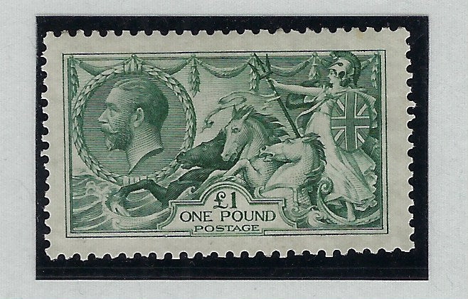 Great Britain 1913 £1 Green. SG403