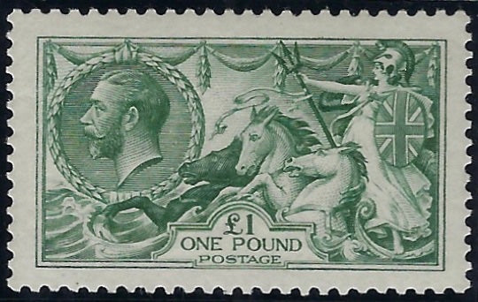 Great Britain 1913 Dull blue green. SG404