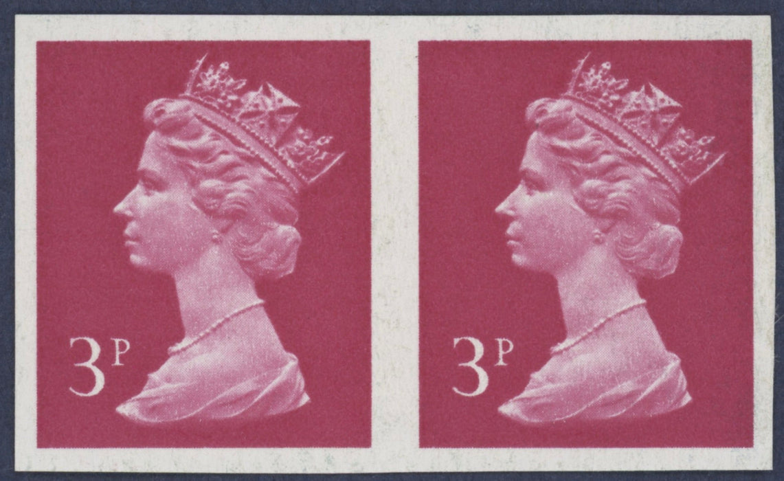Great Britain 1980 3p Bright Magenta Machins error, SGX930a