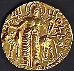 Kushan. Kanishka III A Dinar c267-270. Excellent fine