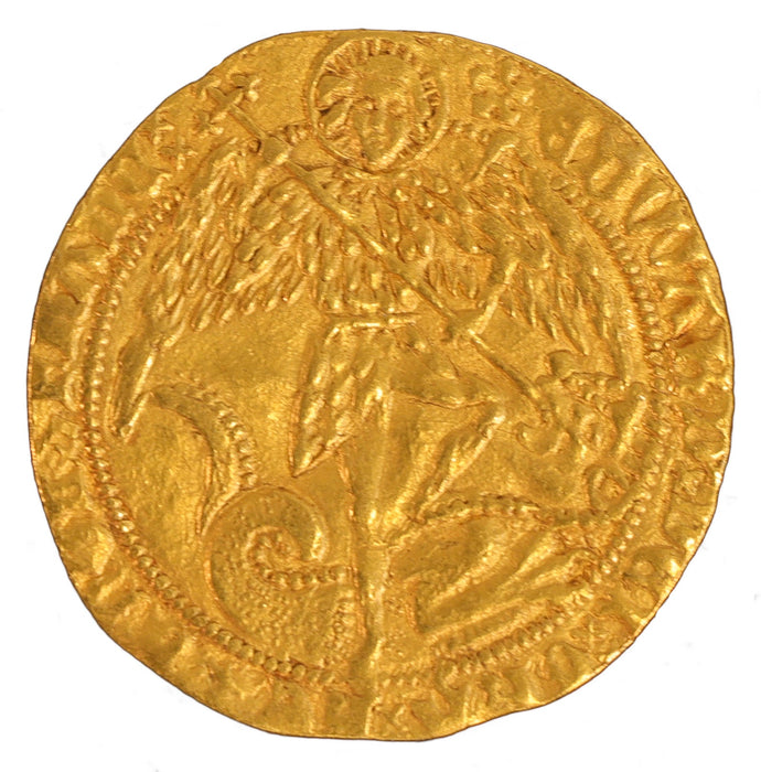 England Edward IV (2nd Reign) Gold Angel struck at London c1482