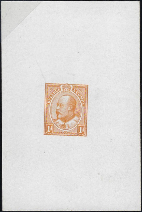 Great Britain 1903 1d Canada Head Essay Colour Trial (Die 2, large head)