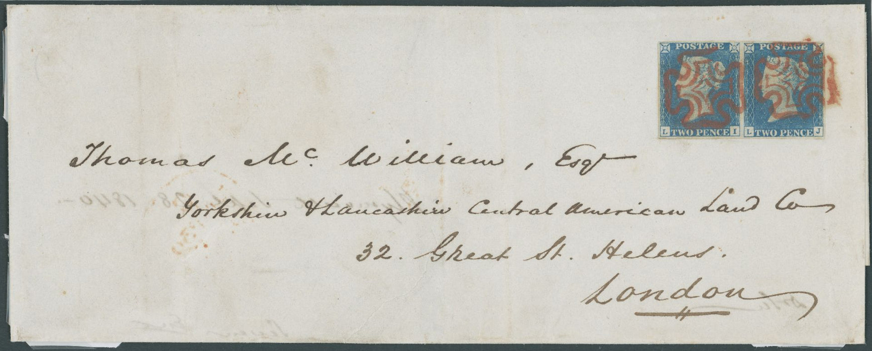 Great Britain 1840 2d Blue Plate 1, SG5