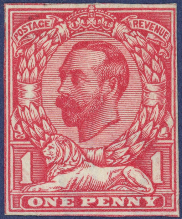 Great Britain 1911 1d plate proof, SG327var