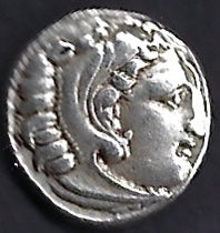 Macedon Alexander The Great posthumous AR 2 1dr Kolophos Good Extremely Fine