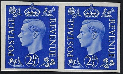 Great Britain 1937 2½d Ultramarine Imprimaturs, SG466var
