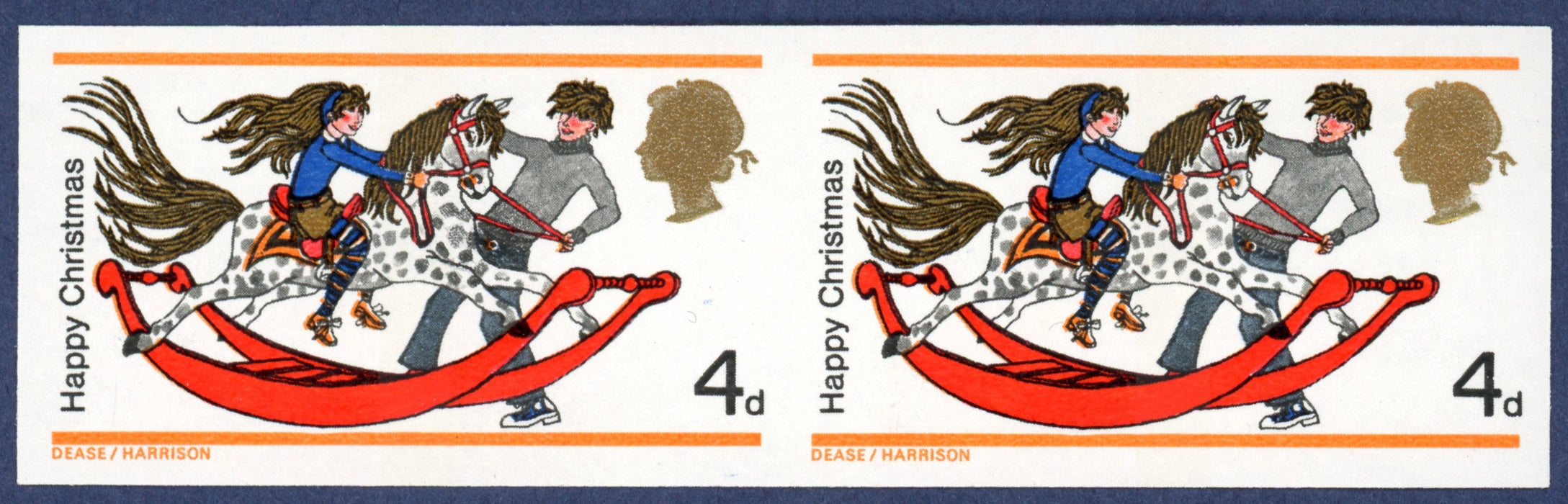Great Britain 1968 4d Christmas imprimaturs, SG775var