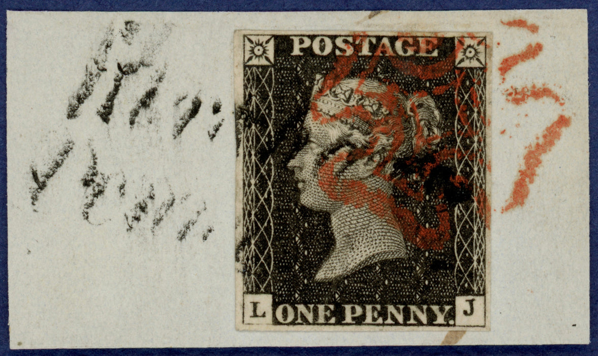 Great Britain 1840 1d Black Plate 3, SG2