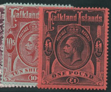 Falkland Islands 1912-20 set of 10, Mint SG60-69