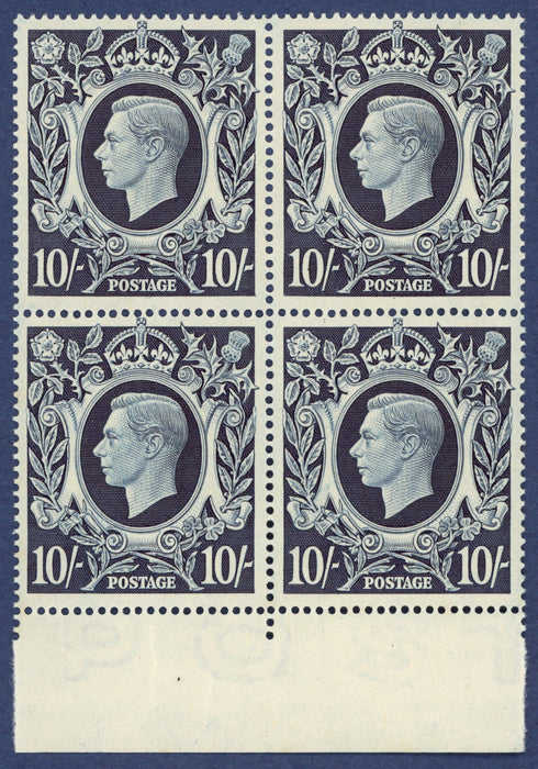 Great Britain 1939 10s. dark blue, SG478
