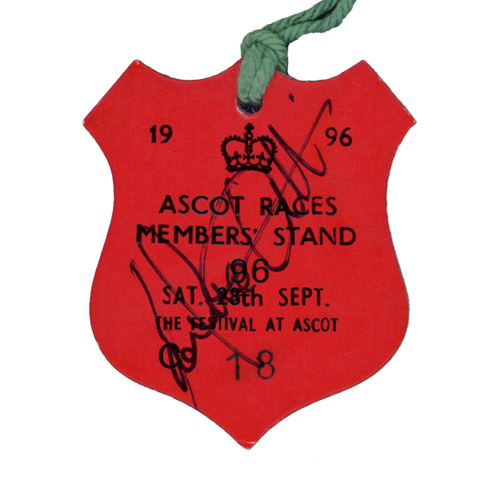 Frankie Dettori signed Ascot magnificent 7 members' badges